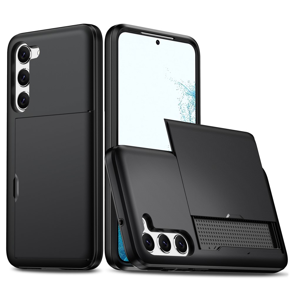  Samsung Galaxy S23 Plus Skal Med Kortfack Svart