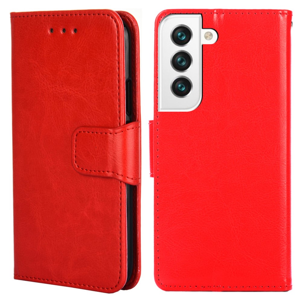  Samsung Galaxy S23 Plus Fodral Läder Röd