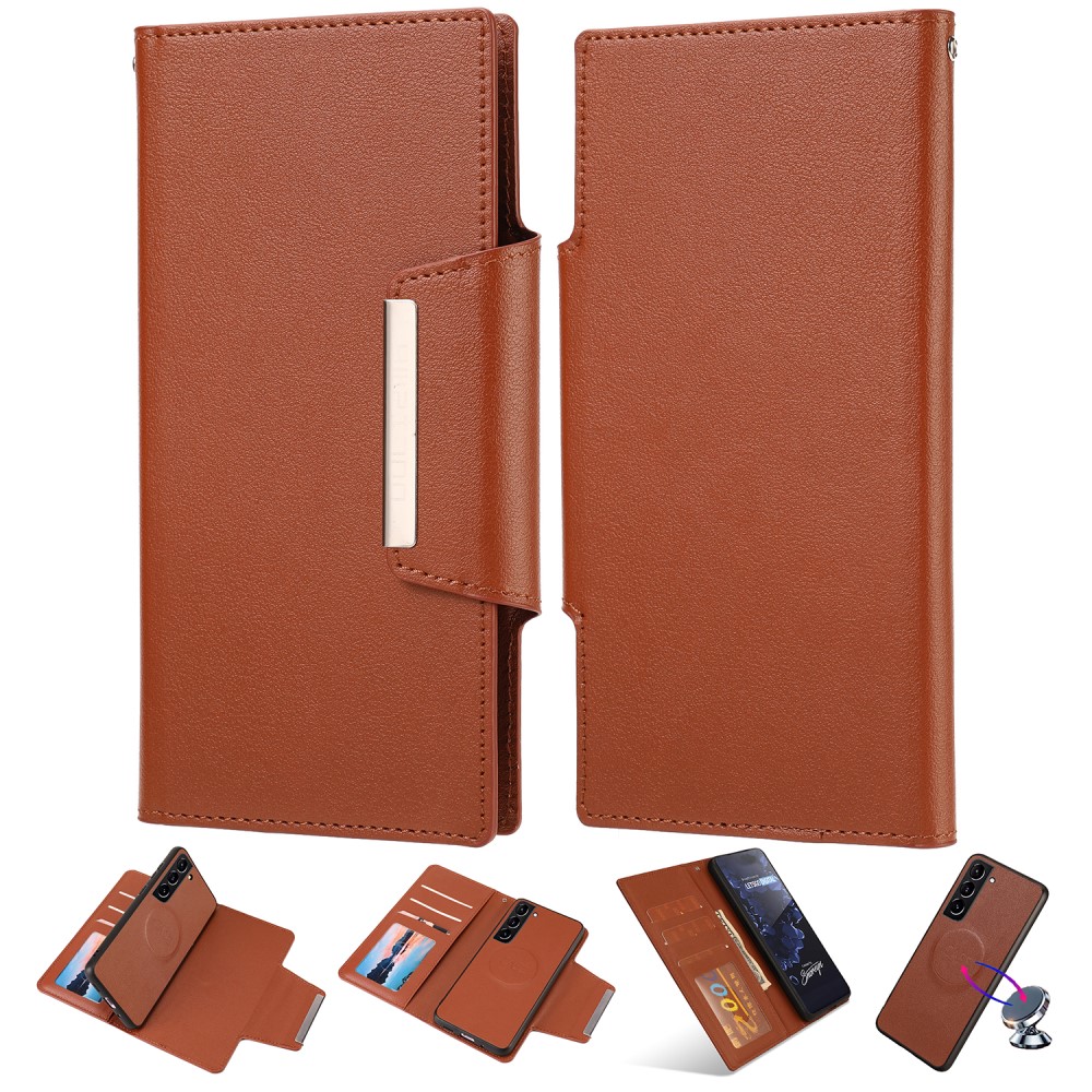  Samsung Galaxy S23 Plus 2in1 Magnet Fodral Brun
