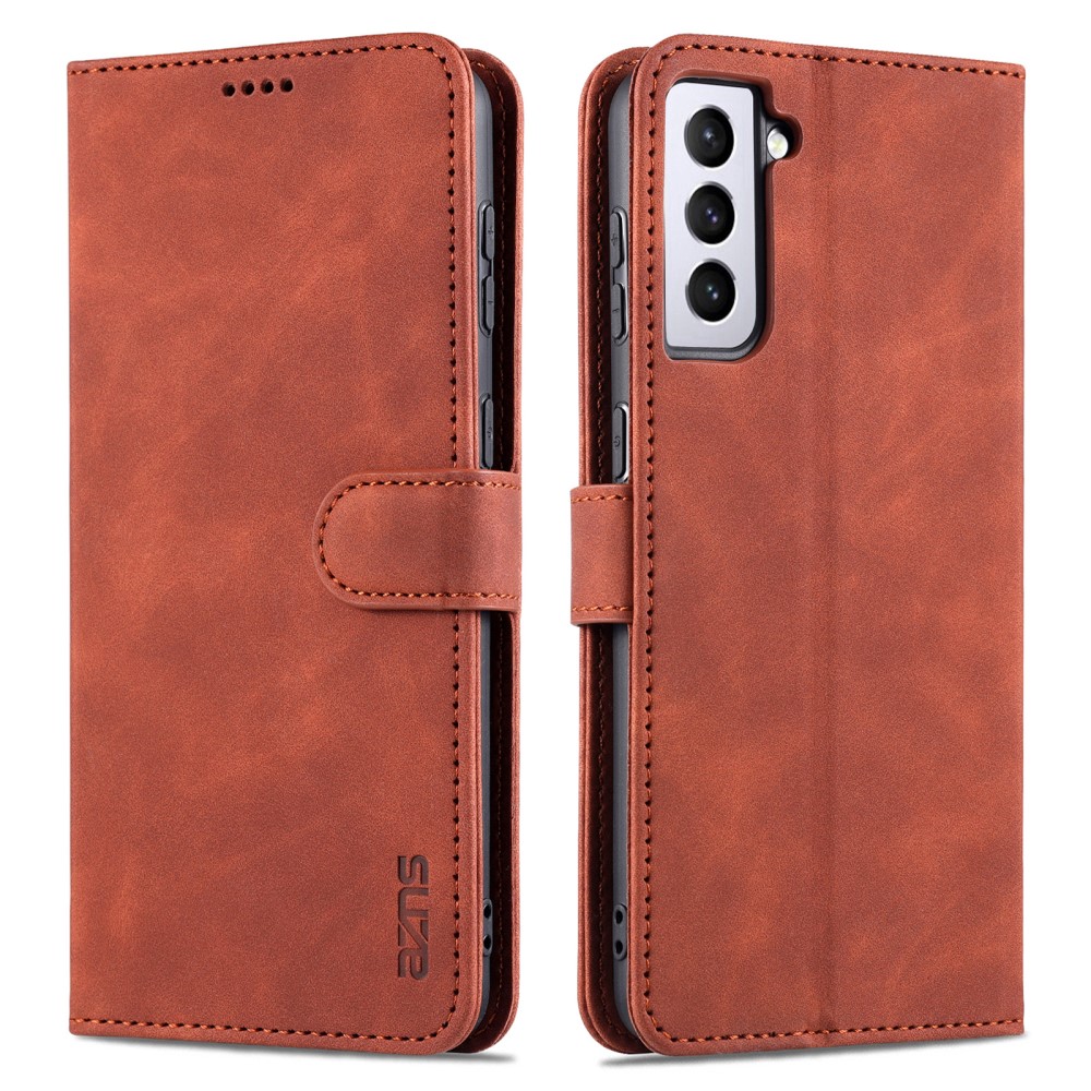 AZNS AZNS Samsung Galaxy S23 Plus Fodral Retro Läder Brun