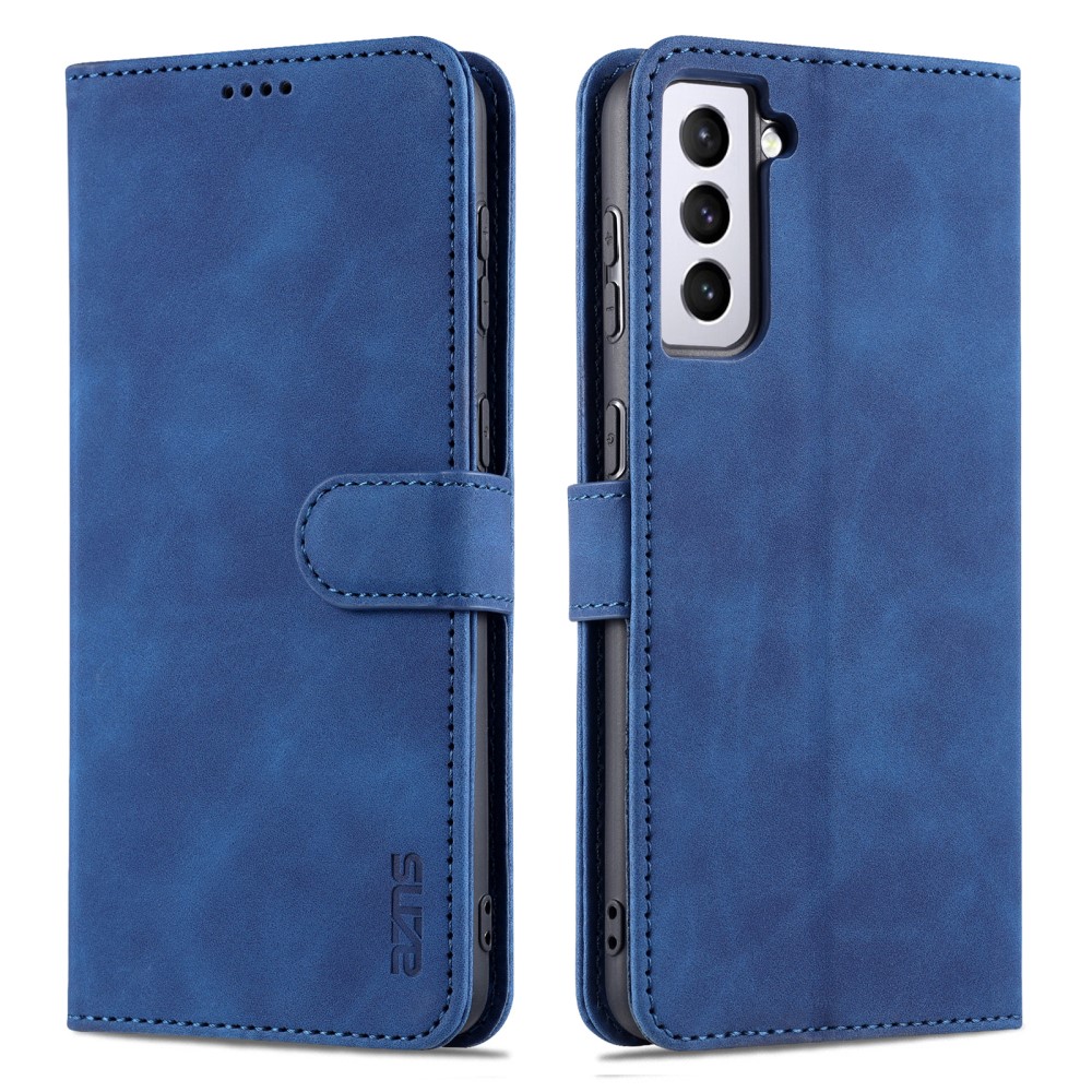 AZNS AZNS Samsung Galaxy S23 Plus Fodral Retro Läder Blå