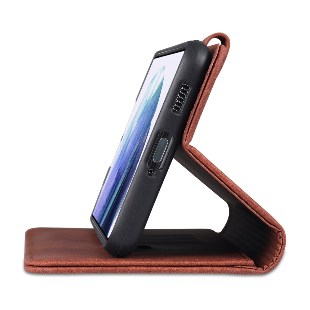 AZNS AZNS Samsung Galaxy S23 Plus Fodral Retro Läder Blå