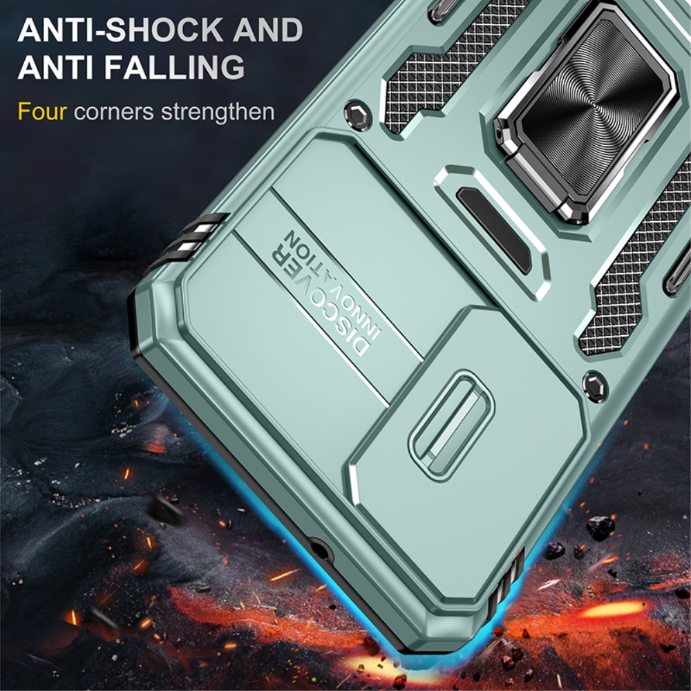  Samsung Galaxy S23 Plus Skal Ring CamShield Grön