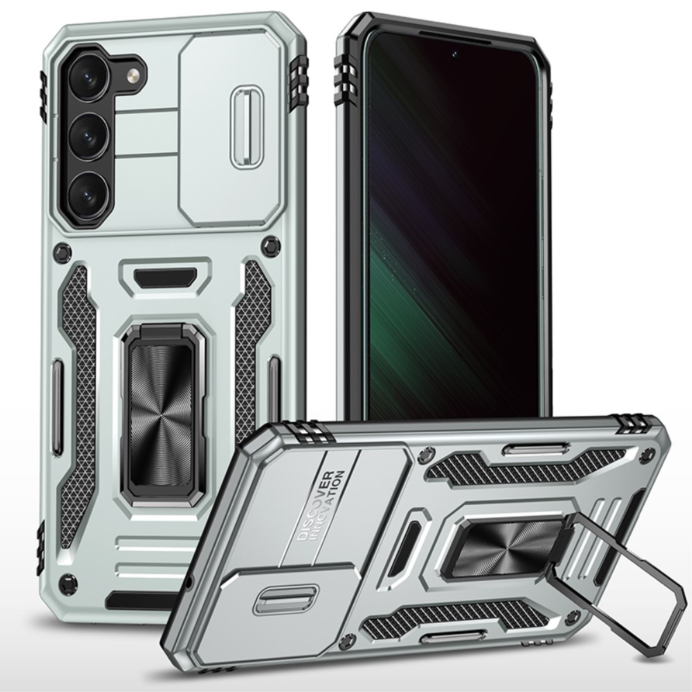  Samsung Galaxy S23 Plus Skal Ring CamShield Grå