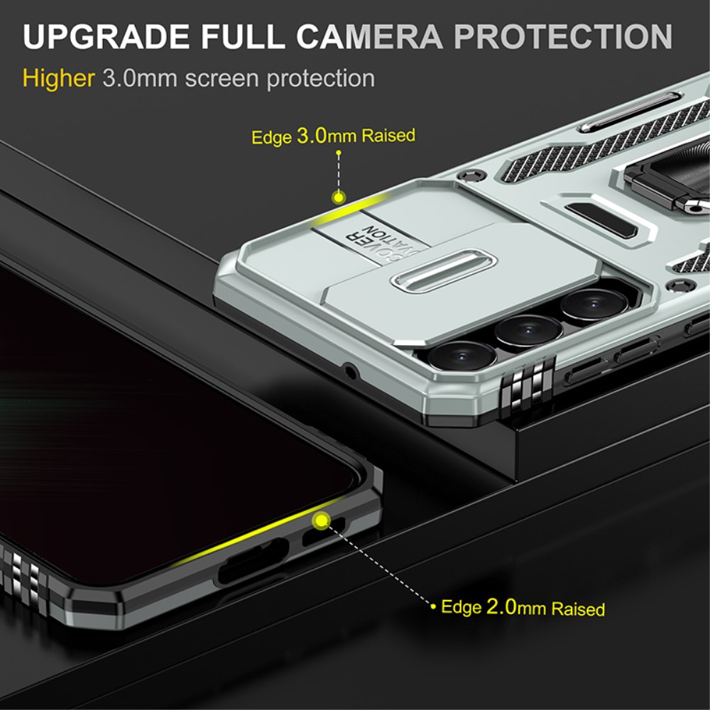  Samsung Galaxy S23 Plus Skal Ring CamShield Grå