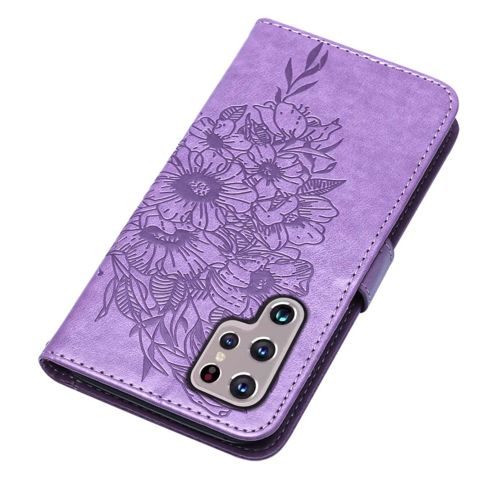  Samsung Galaxy S23 Ultra Fodral Fjäril Tryck Lila