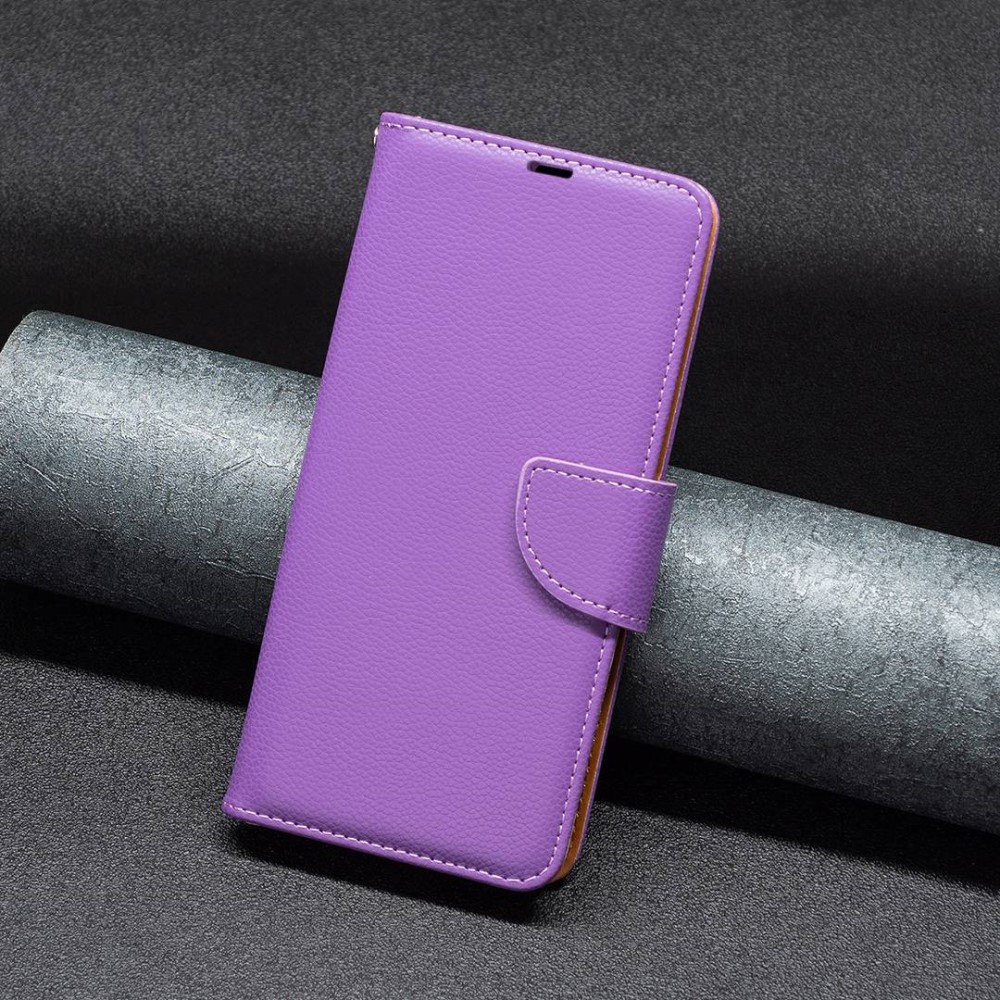  Samsung Galaxy S23 Ultra Fodral Litchi Shark Lila