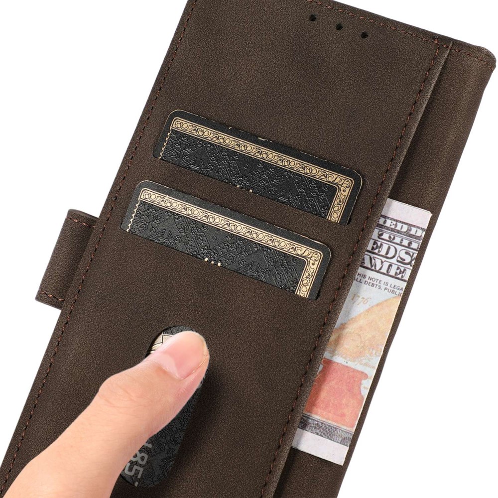 KHAZNEH KHAZNEH Samsung Galaxy S23 Ultra Fodral Läder Brun