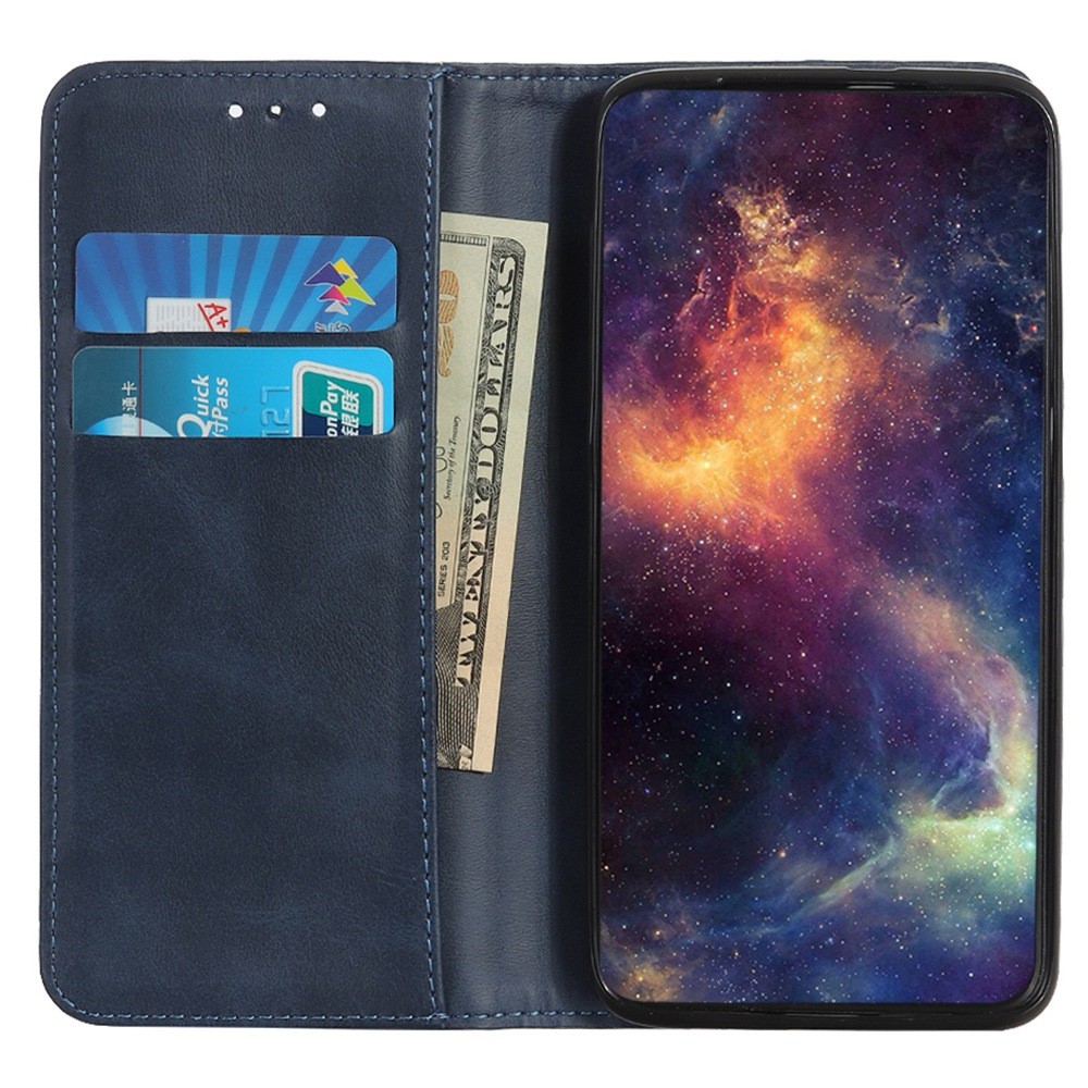  Samsung Galaxy S23 Ultra Flip Fodral Split Läder Blå