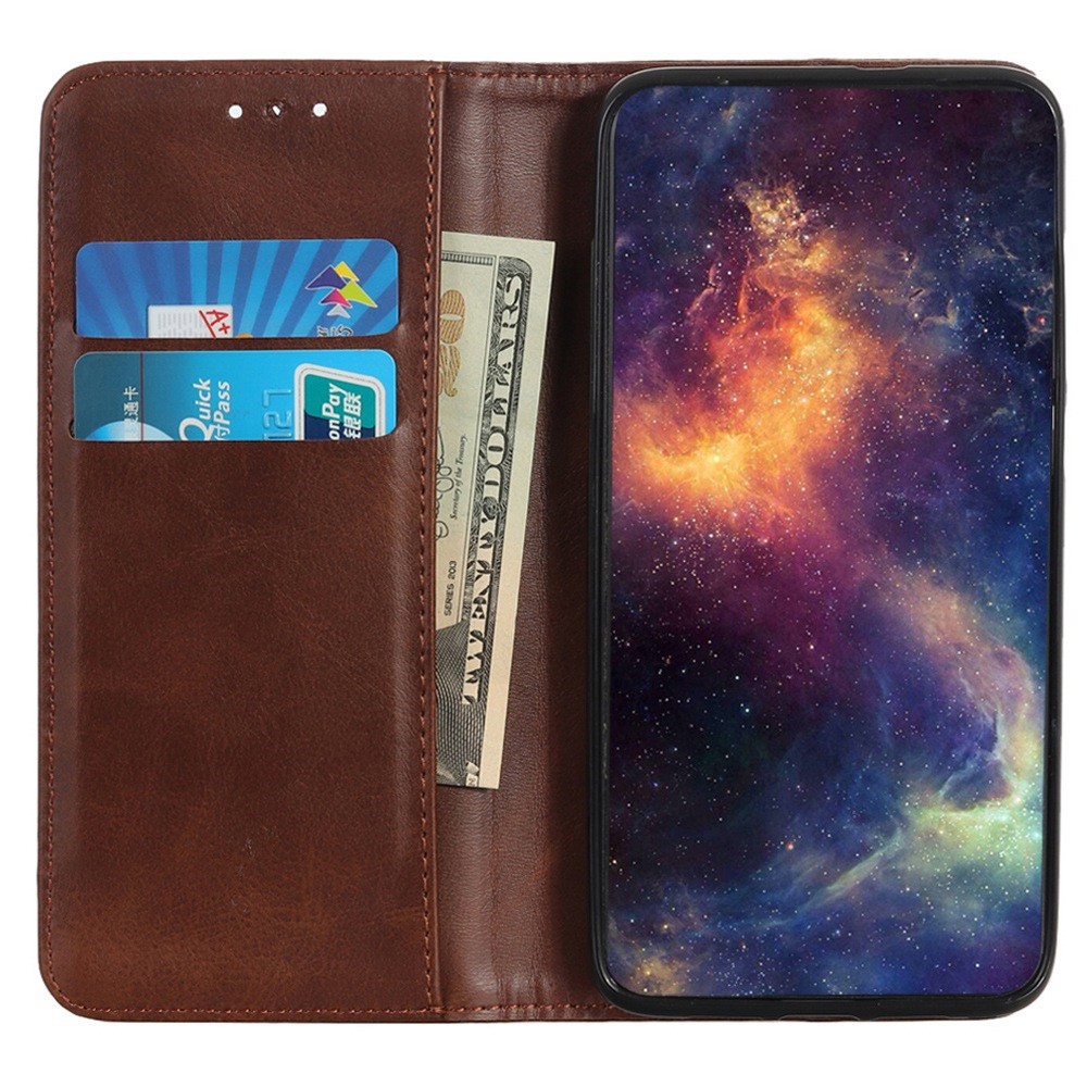  Samsung Galaxy S23 Ultra Flip Fodral Split Läder Brun