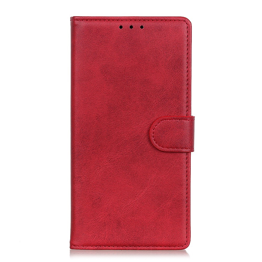  Samsung Galaxy S23 Ultra Fodral Solid Läder Röd