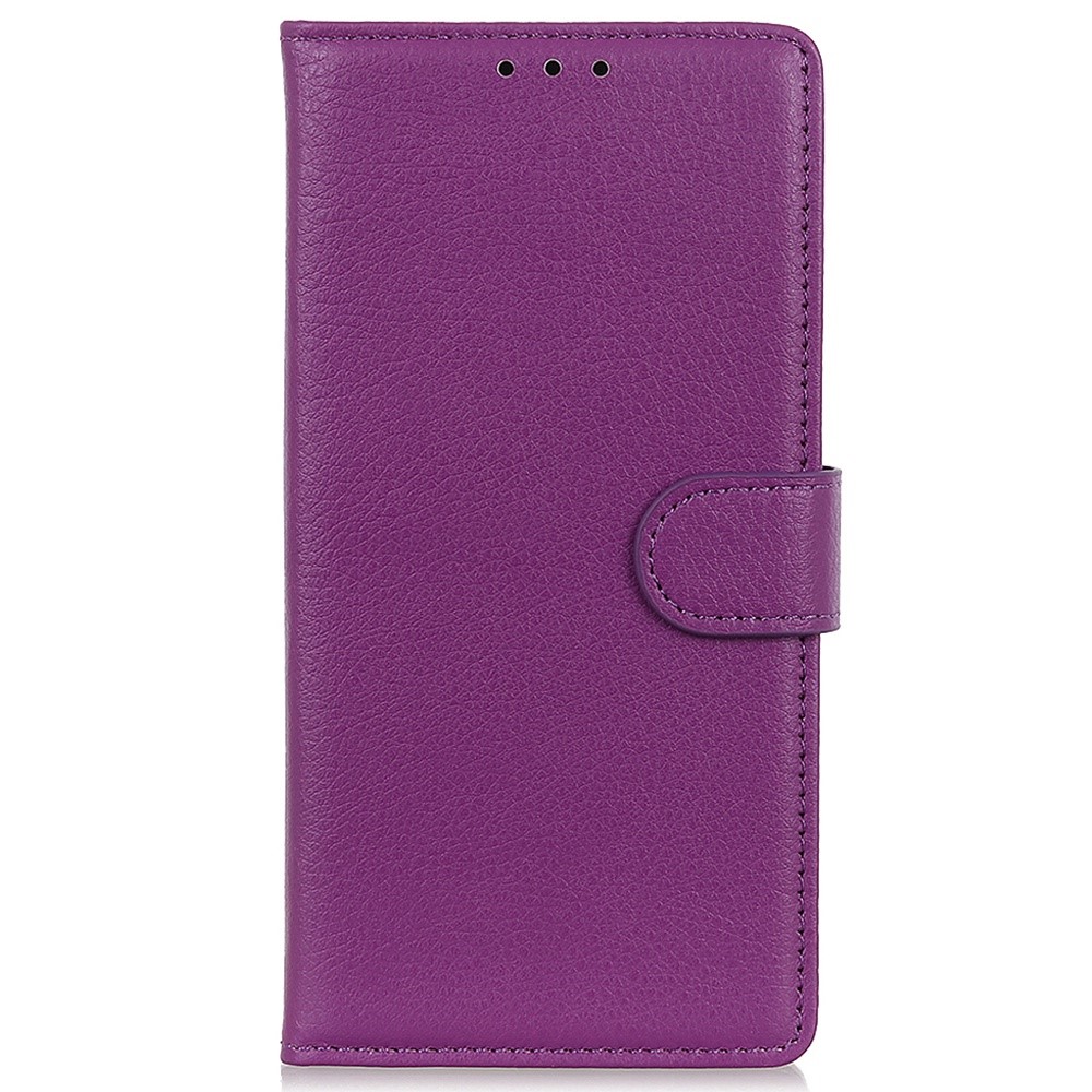  Samsung Galaxy S23 Ultra Fodral Litchi Läder Lila