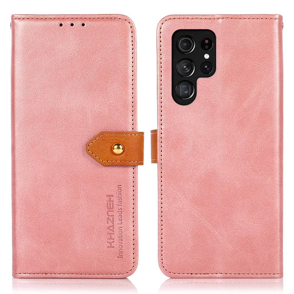 KHAZNEH KHAZNEH Samsung Galaxy S23 Ultra Fodral Dual-Color Roséguld