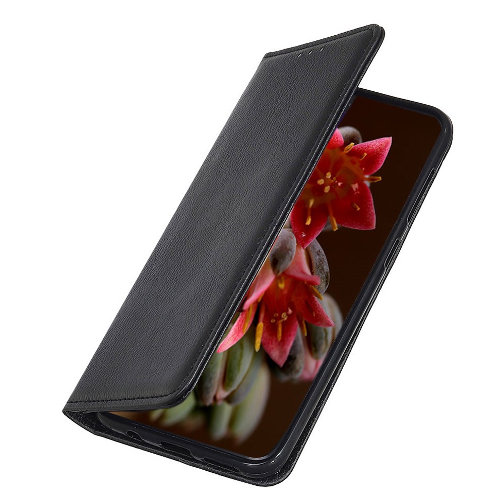 KHAZNEH KHAZNEH Galaxy S23 Ultra Flip Fodral Split Läder Svart