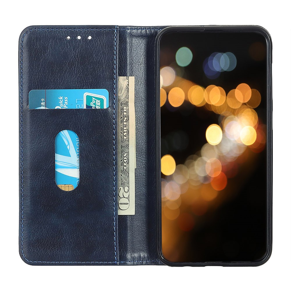 KHAZNEH KHAZNEH Galaxy S23 Ultra Flip Fodral Split Läder Blå