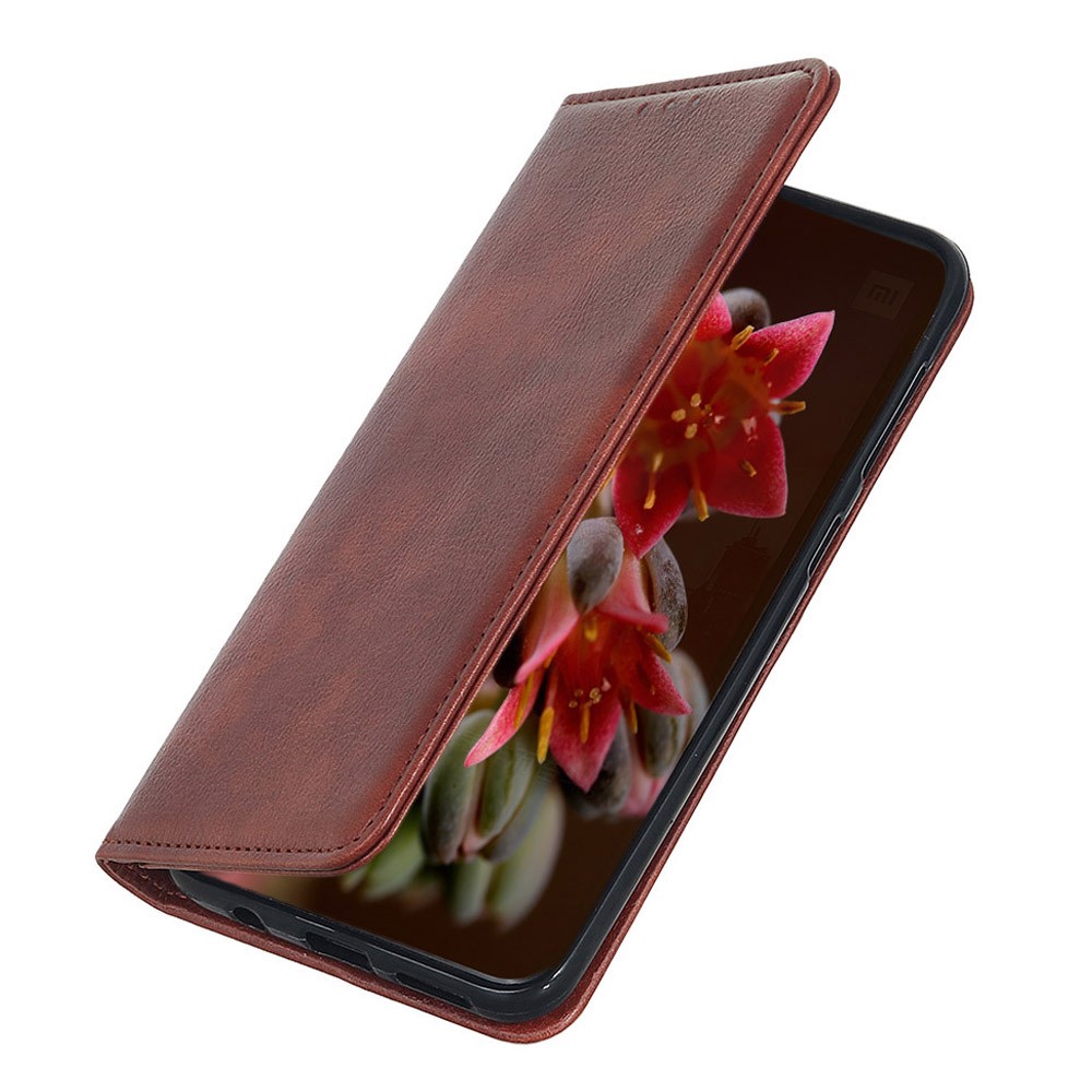 KHAZNEH KHAZNEH Galaxy S23 Ultra Flip Fodral Split Läder Brun