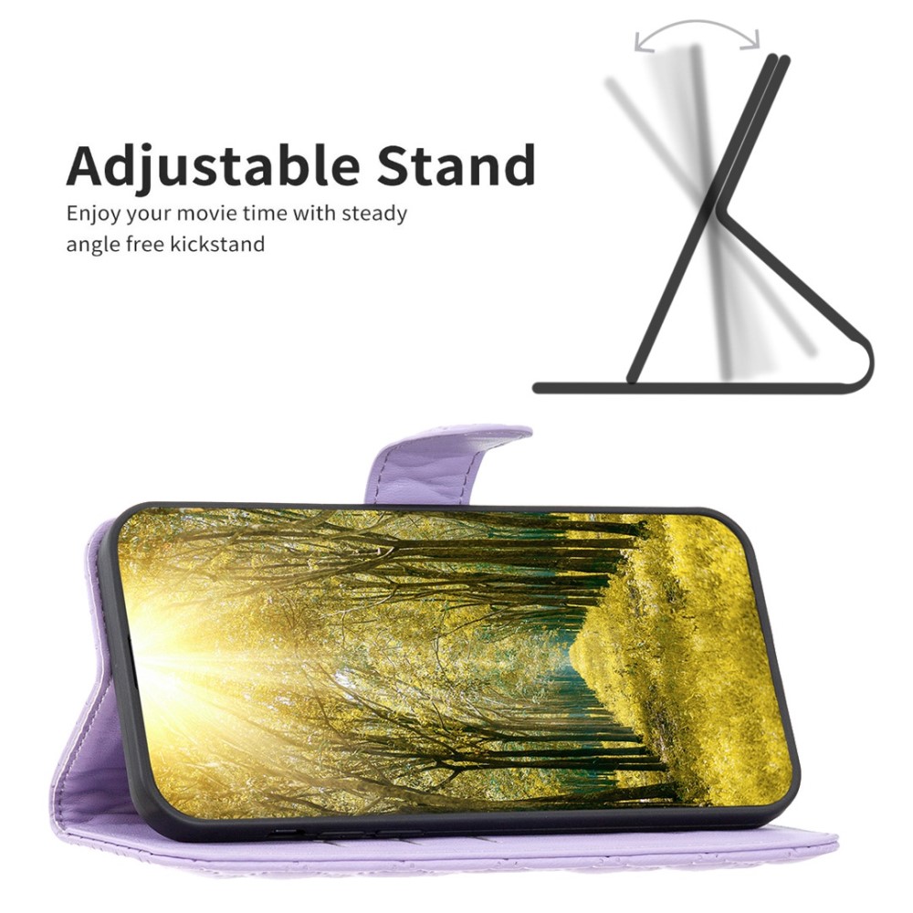 Samsung Galaxy S23 Ultra Fodral Diamond Textur Lila