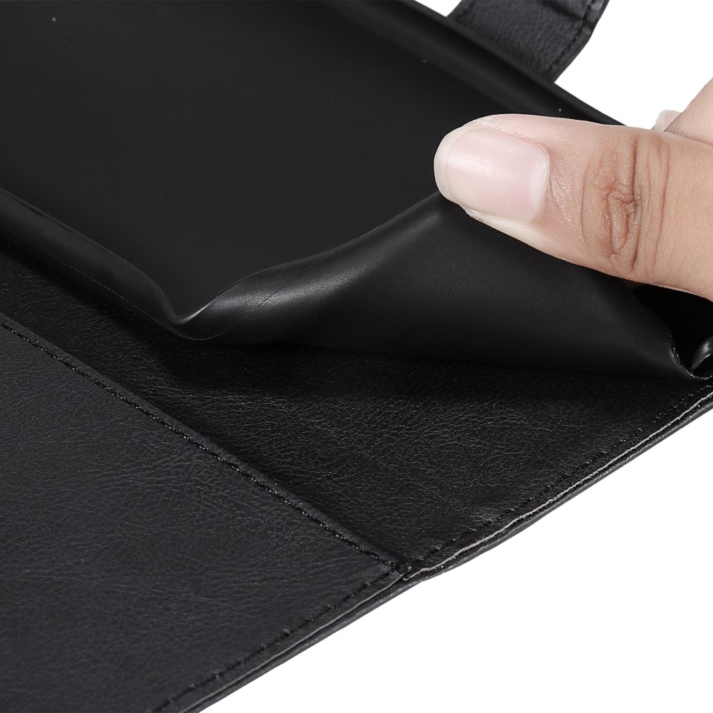  Samsung Galaxy S23 Ultra Fodral Solid Läder Svart