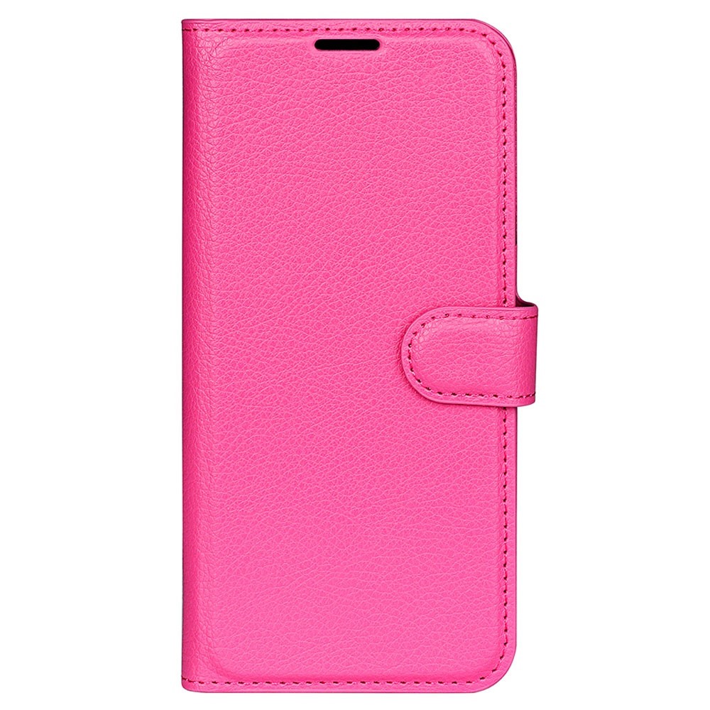  Samsung Galaxy S23 Ultra Fodral Litchi Läder Rosa
