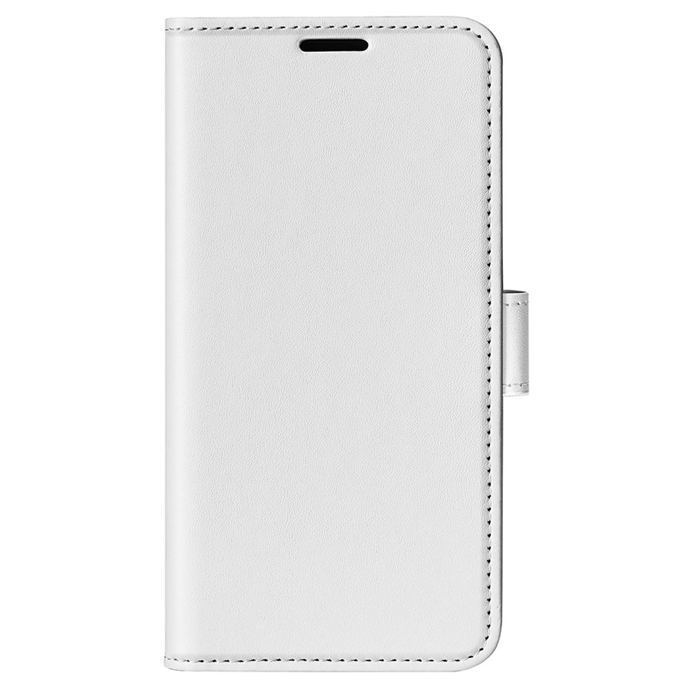  Samsung Galaxy S23 Ultra Fodral Crazy Horse Läder Vit