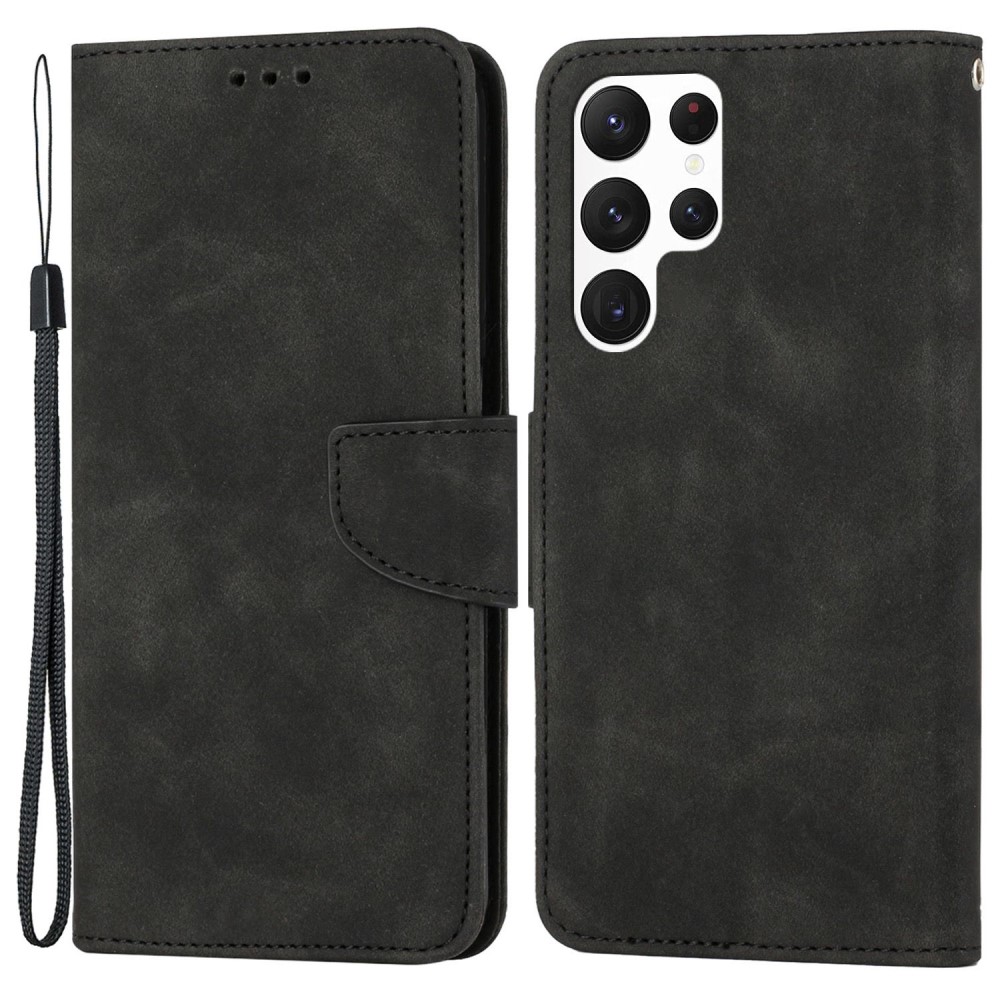  Samsung Galaxy S23 Ultra Fodral Läder Svart