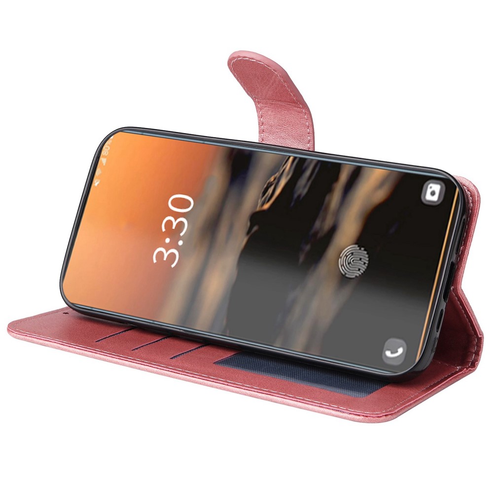  Samsung Galaxy S23 Ultra Fodral Läder Roséguld
