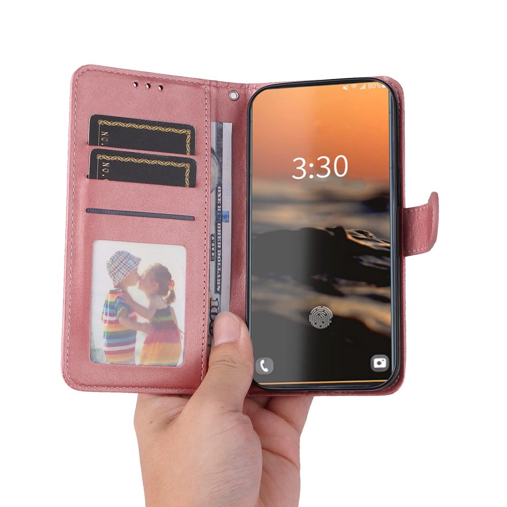  Samsung Galaxy S23 Ultra Fodral Läder Roséguld