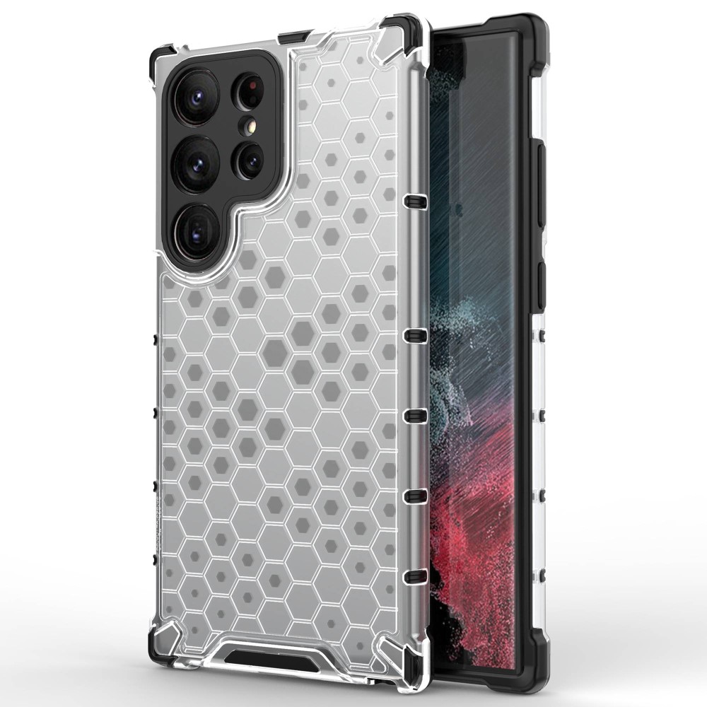  Samsung Galaxy S23 Ultra Skal Shockproof Honeycomb Grå