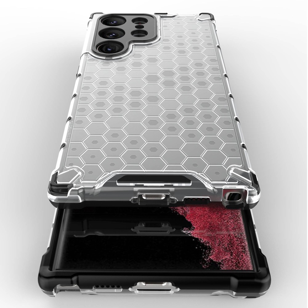  Samsung Galaxy S23 Ultra Skal Shockproof Honeycomb Grå
