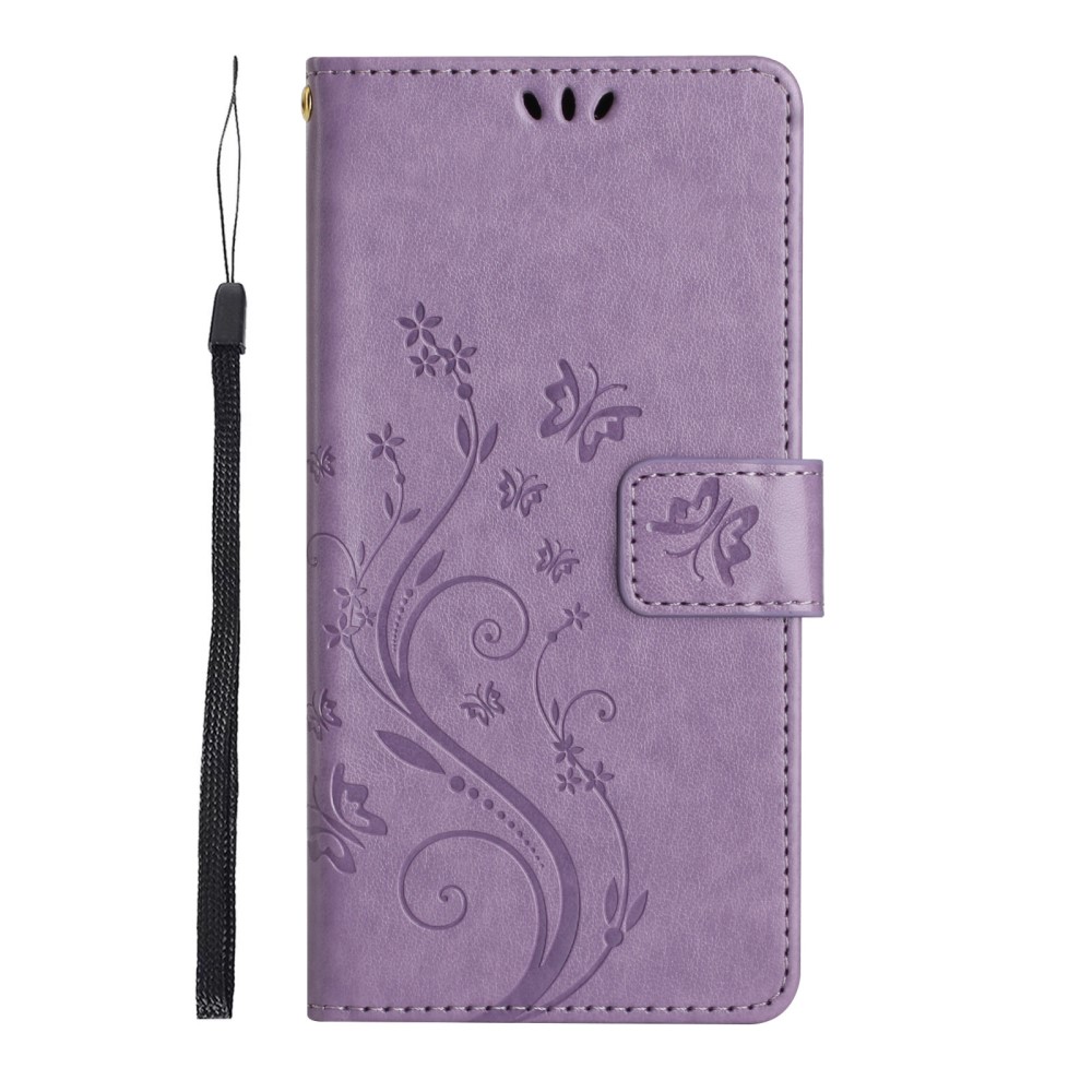  Samsung Galaxy S23 Ultra Fodral Med Tryck Ljus Lila