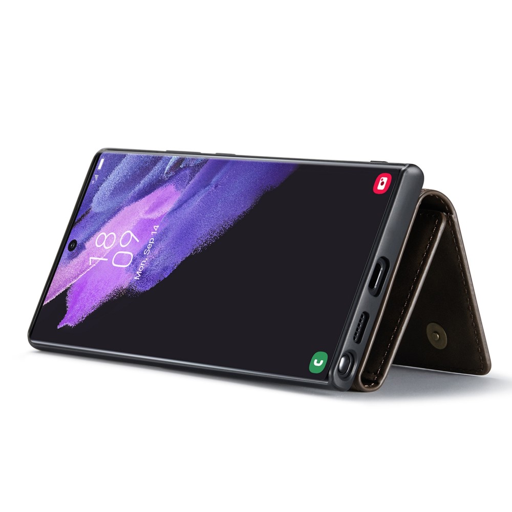 DG.MING DG.MING Galaxy S23 Ultra Skal Med Magnetisk Plånbok Brun