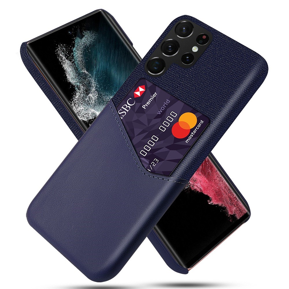 KSQ KSQ Samsung Galaxy S23 Ultra Skal Med Kortfack Blå