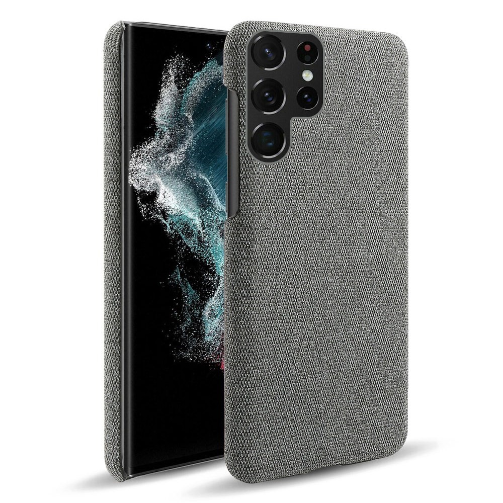KSQ KSQ Samsung Galaxy S23 Ultra Skal Tygbelagt Grå