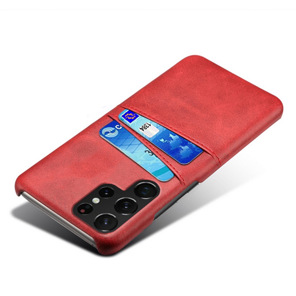 KSQ KSQ Samsung Galaxy S23 Ultra Skal Med 2 Kortfack Röd