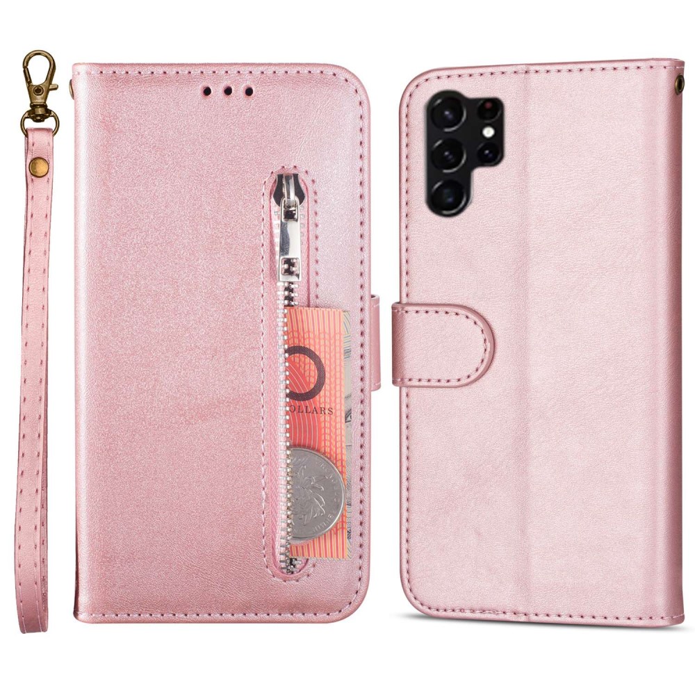  Samsung Galaxy S23 Ultra Fodral Multifunktionell Roséguld