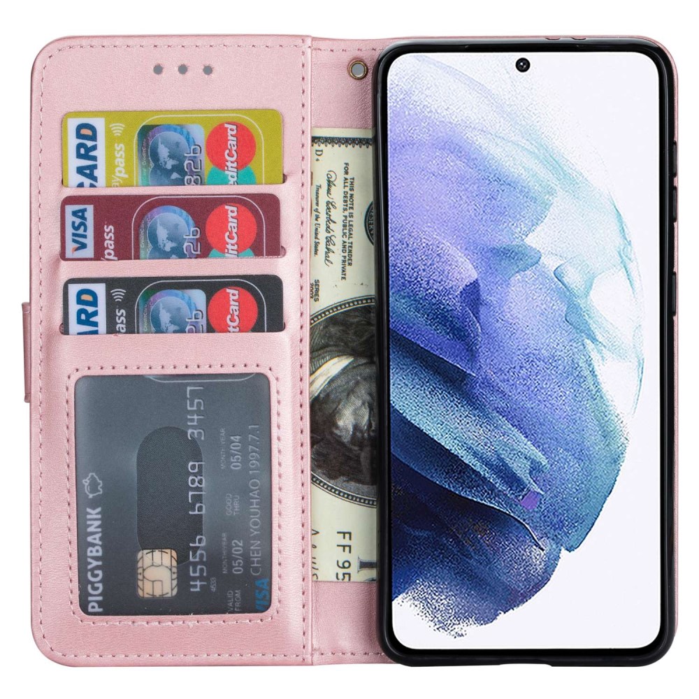  Samsung Galaxy S23 Ultra Fodral Multifunktionell Roséguld