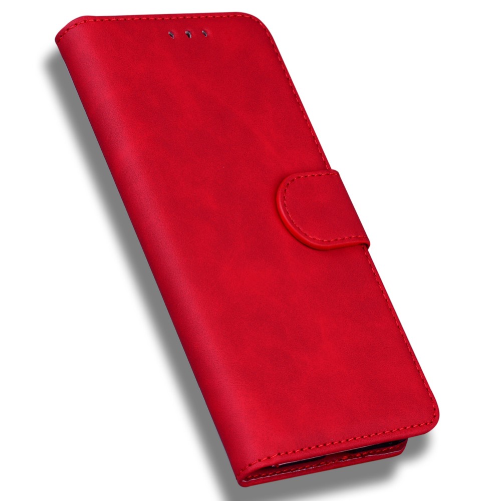  Samsung Galaxy S23 Ultra Fodral Läder Röd