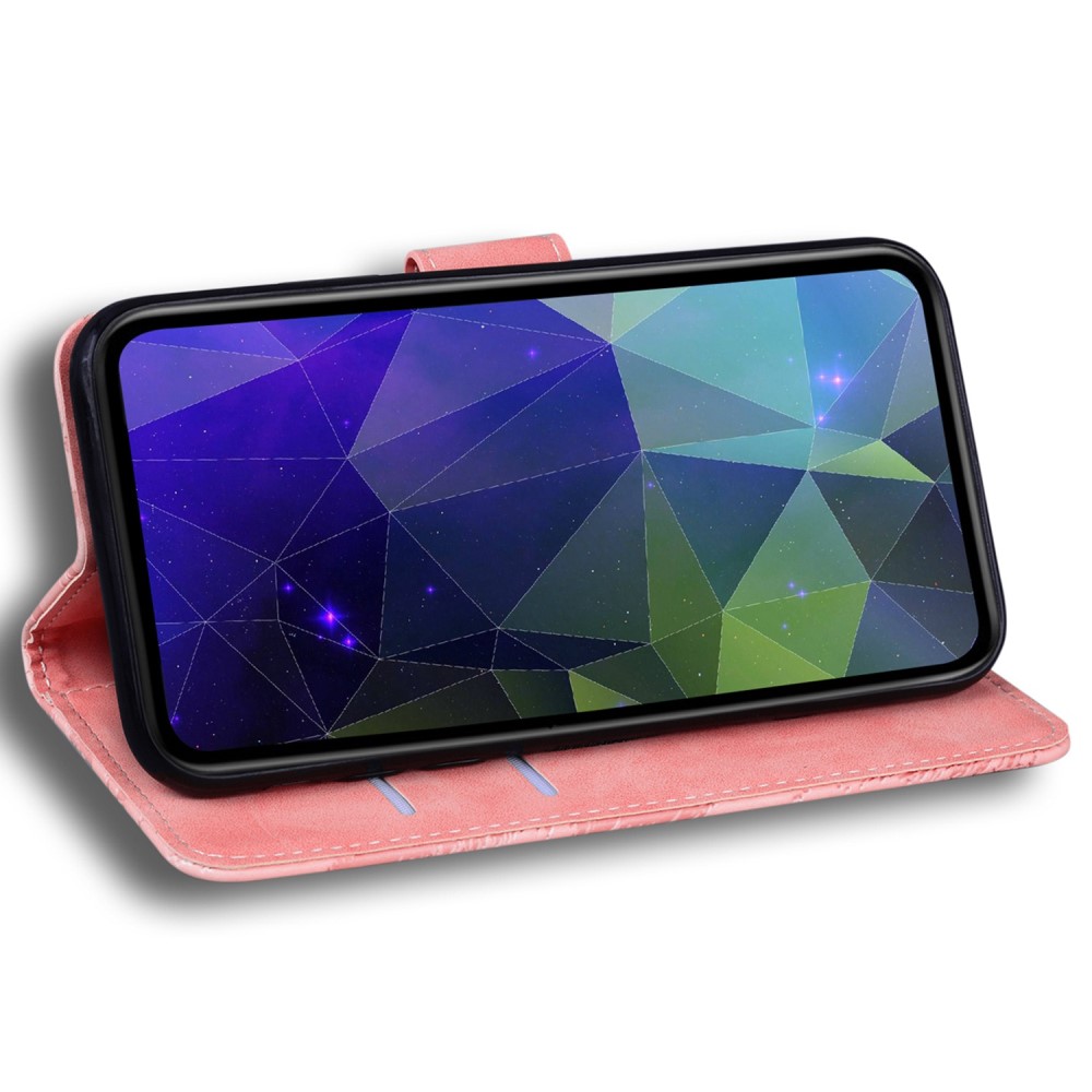  Samsung Galaxy S23 Ultra Fodral Läder Rosa
