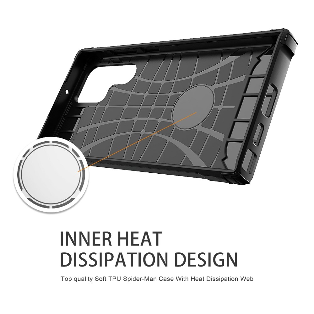  Samsung Galaxy S23 Ultra Skal Shockproof Hybrid Armor Svart