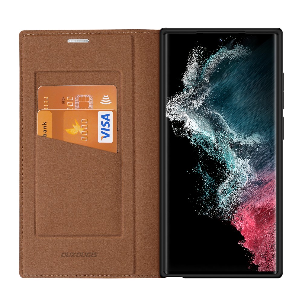 DUX DUCIS DUX DUCIS Galaxy S23 Ultra Fodral Skin X2 Premium Brun