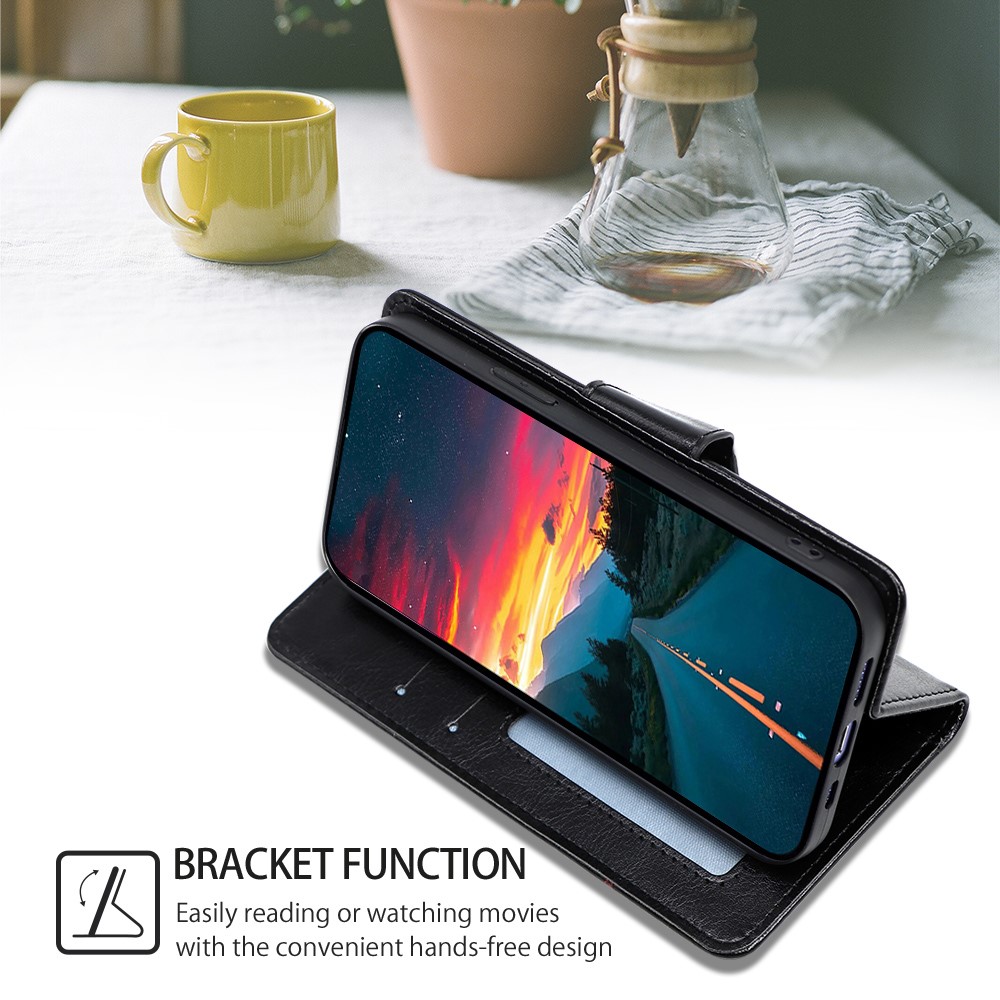  Samsung Galaxy S23 Ultra Fodral Läder Svart