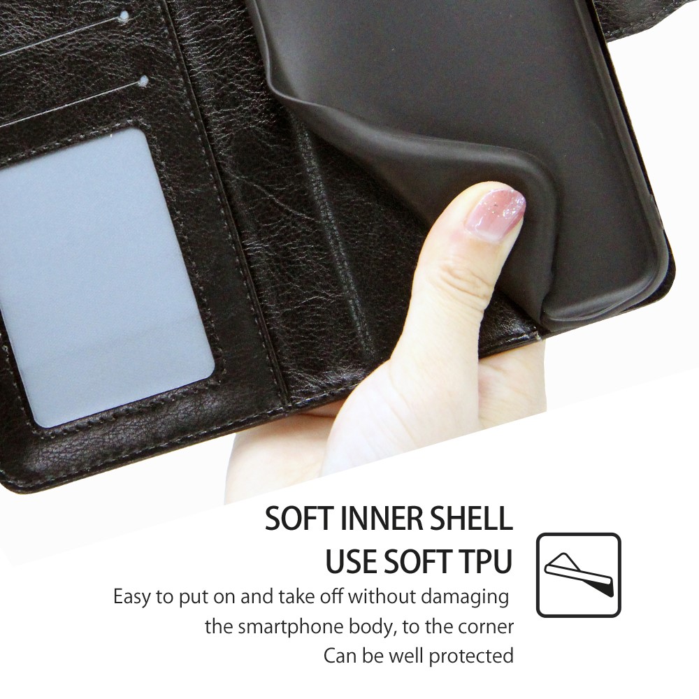  Samsung Galaxy S23 Ultra Fodral Läder Svart