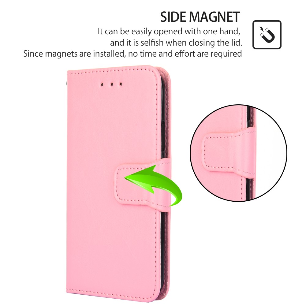  Samsung Galaxy S23 Ultra Fodral Läder Ljus Rosa