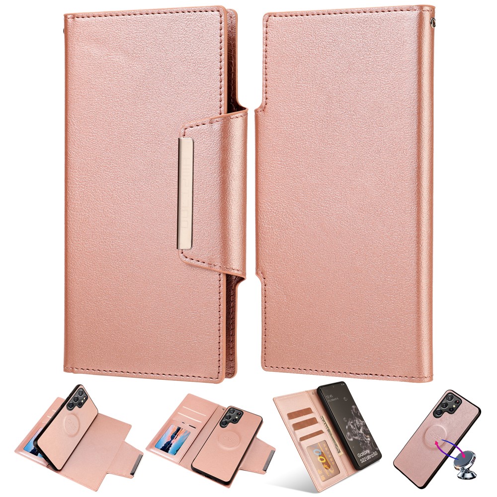  Samsung Galaxy S23 Ultra 2in1 Magnet Fodral Roséguld