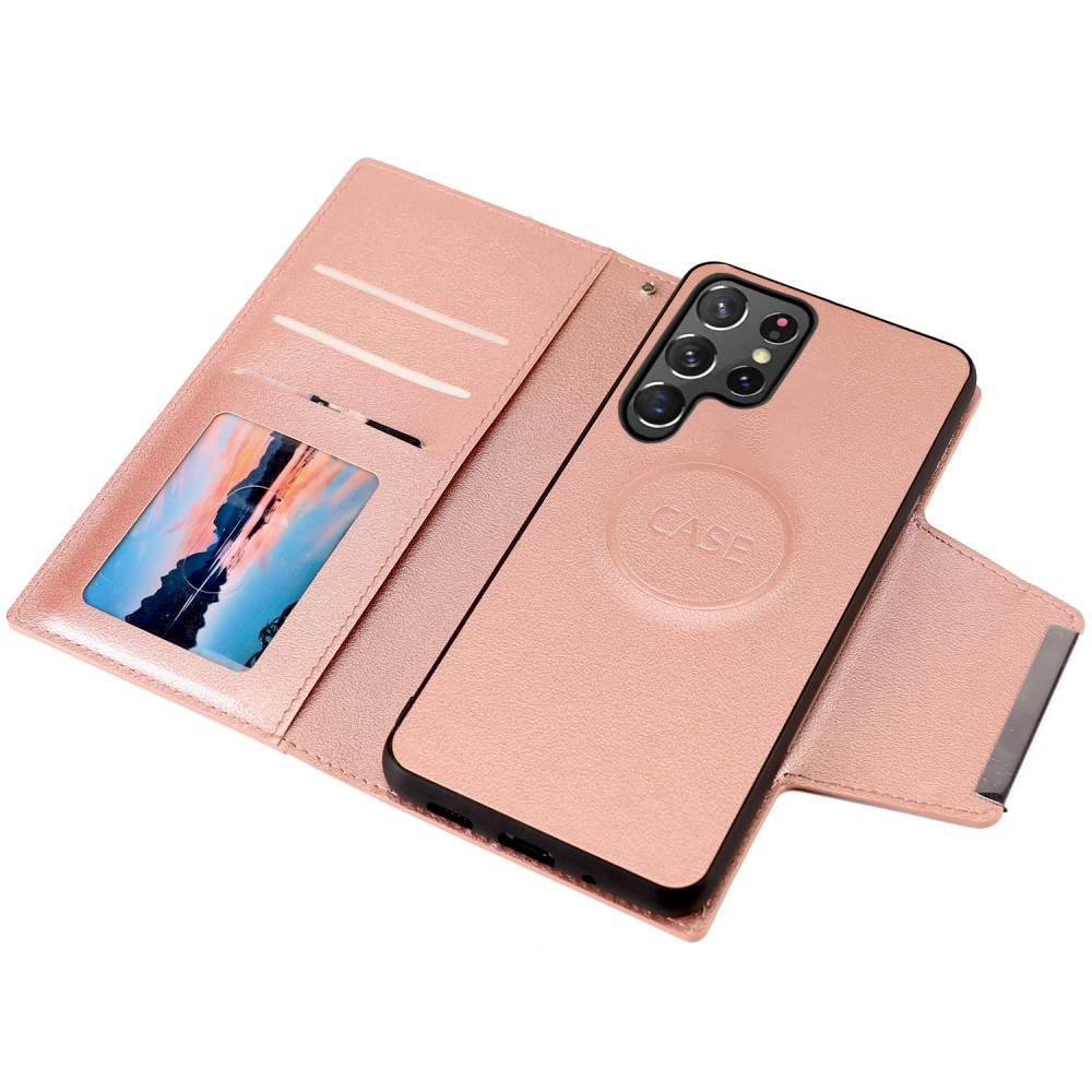  Samsung Galaxy S23 Ultra 2in1 Magnet Fodral Roséguld