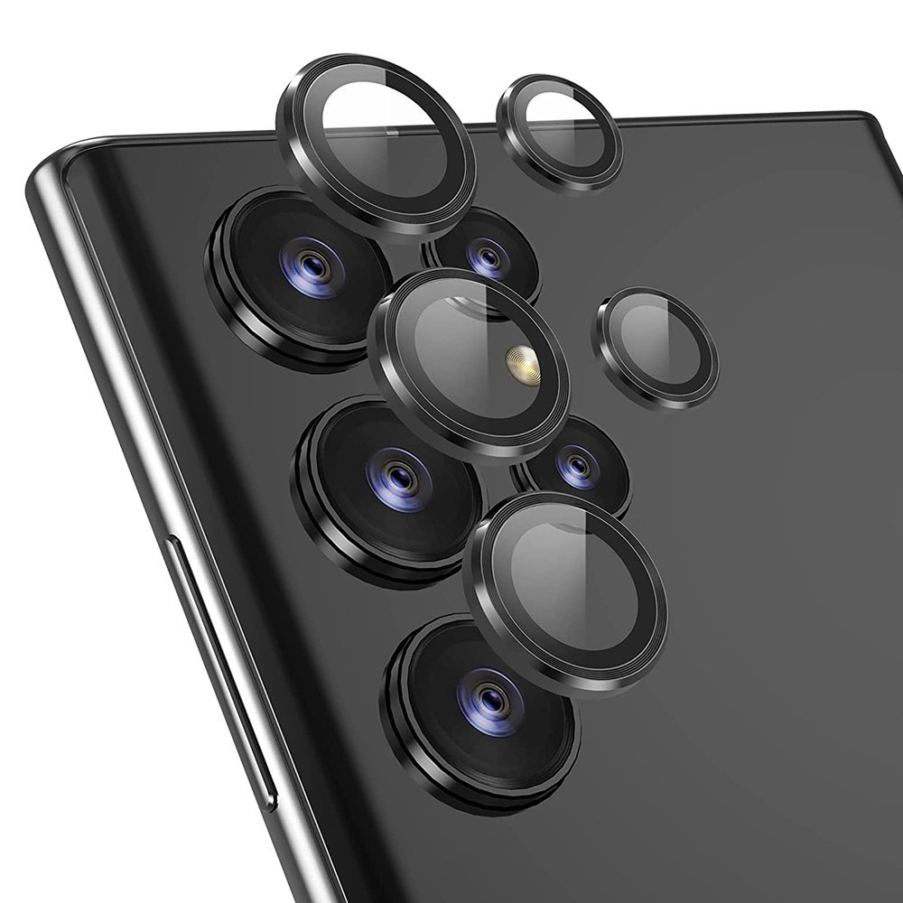 ENKAY ENKAY Samsung Galaxy S23 Ultra Linsskydd Härdat Glas Svart