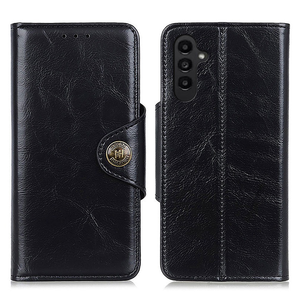  Samsung Galaxy A14 4G/5G Fodral Magnetisk Mässing Svart