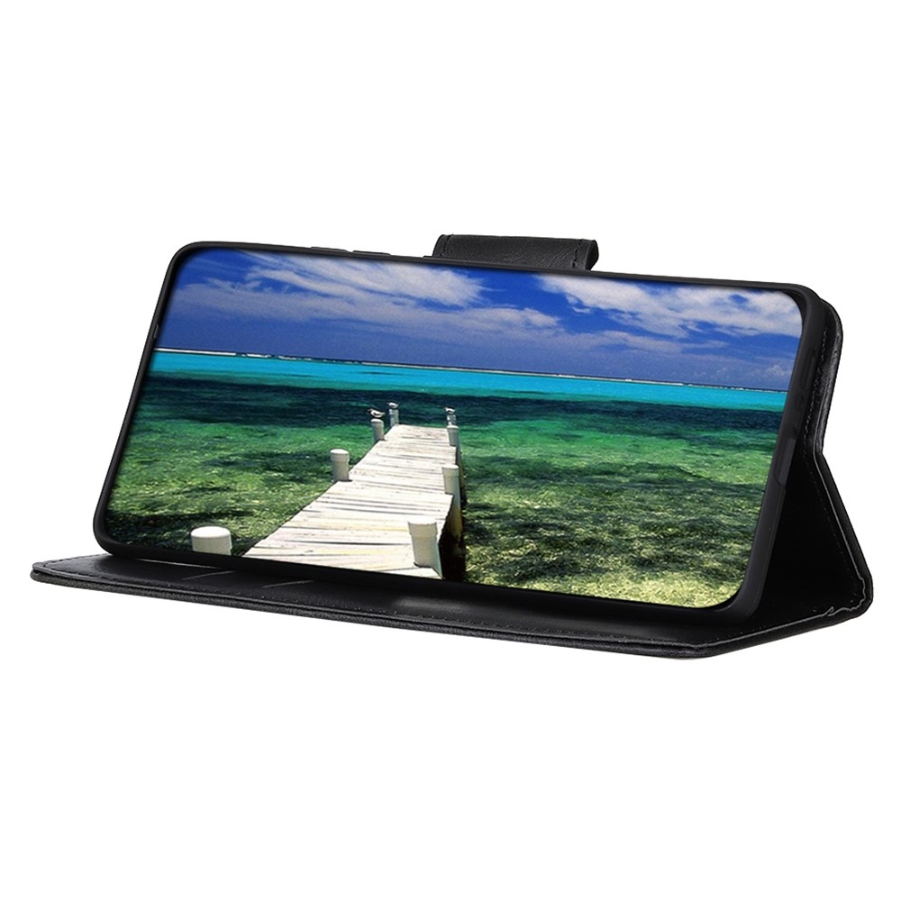  Galaxy A14 4G/5G Fodral Split Läder Crazy Horse Svart
