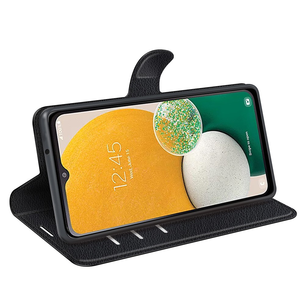  Samsung Galaxy A14 4G/5G Fodral Litchi Läder Svart