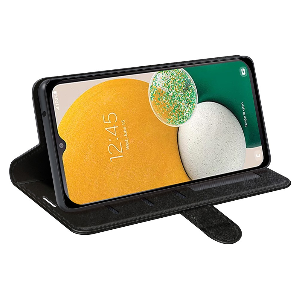  Samsung Galaxy A14 4G/5G Fodral Crazy Horse Läder Svart
